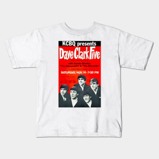 Dave Clark Five Concert Poster (San Diego, 1964) Kids T-Shirt